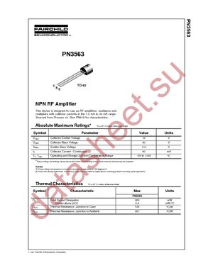 PN3563_D26Z datasheet  